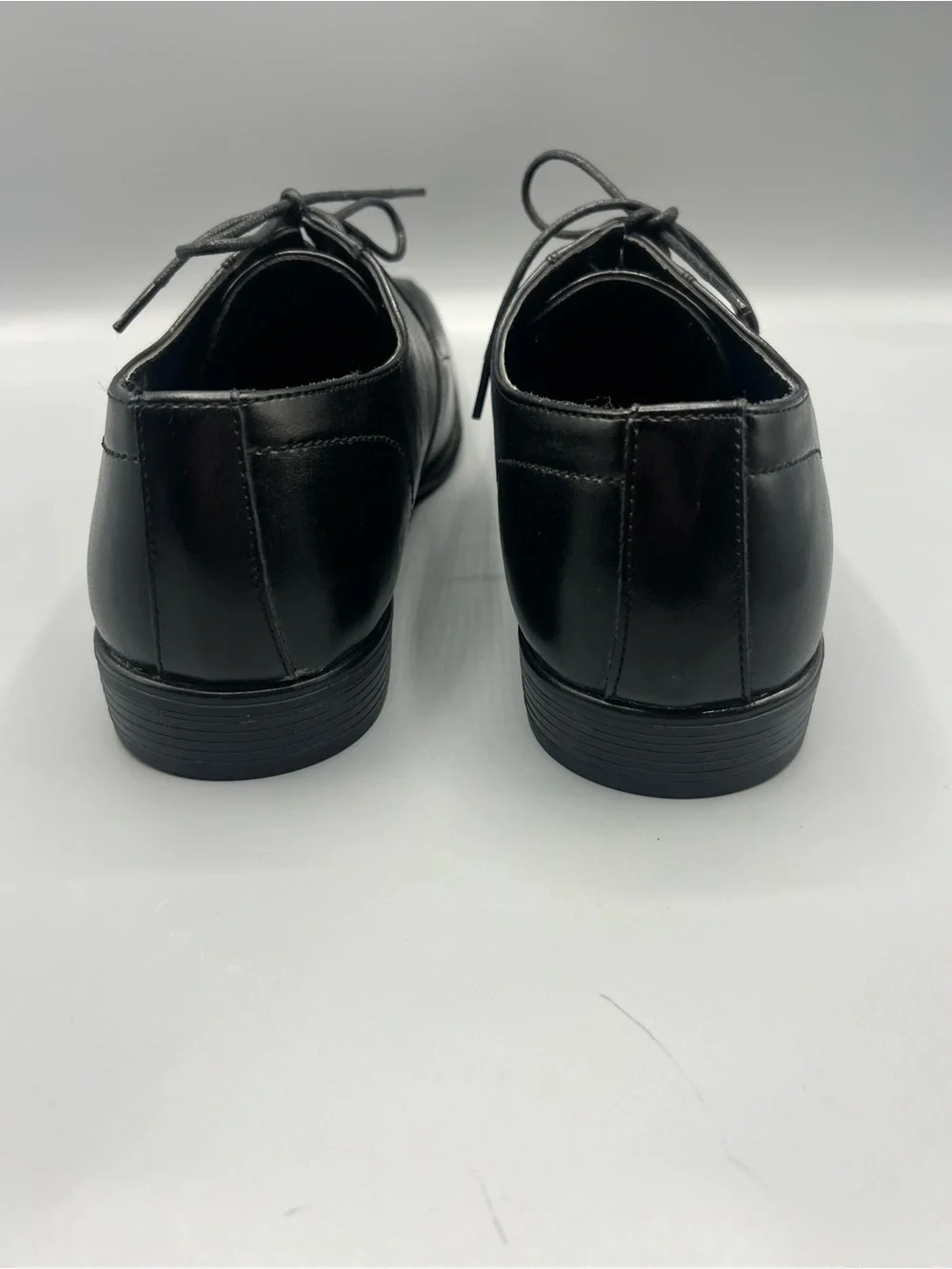 Van Heusen Men's Benton Leather Lace Up Dress Shoes Black Size 10